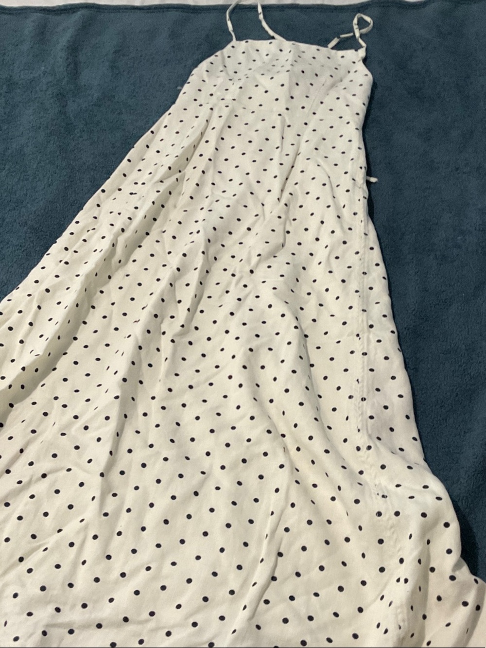 DL1961 White Polka Dot Slip Dress